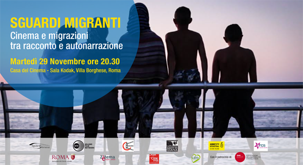 A Roma il 29 novembre “Sguardi Migranti. Cinema e migrazioni tra racconto e autonarrazione”