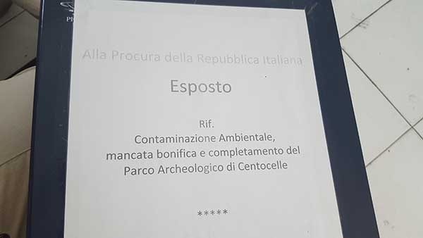 Roma, Parco Archeologico di Centocelle: Che intervenga la Magistratura