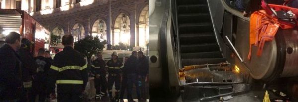Delinquenziale incoscienza: i tifosi russi ubriachi iniziano a saltare sulla scala della Metro che cede. Ventiquattro i feriti