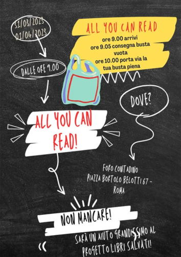 Da “La Libraia Felice” l’appuntamento con “All You Can Read”