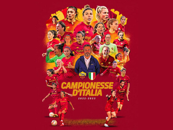 Le ragazze della Roma Campionesse d’Italia
