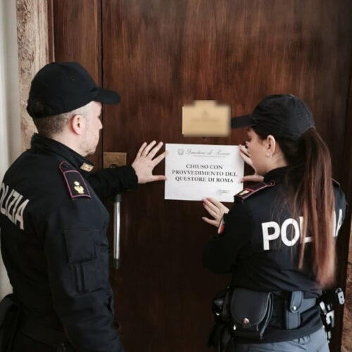Roma. Il Questore sospende la licenza ad una struttura ricettiva in zona Prati