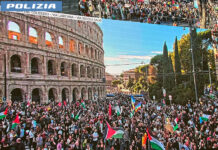 Un milione di persone in corteo a Roma contro i massacri di civili e bambini a Gaza